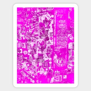 Pink Street Sticker Pop Art NYC Sticker
